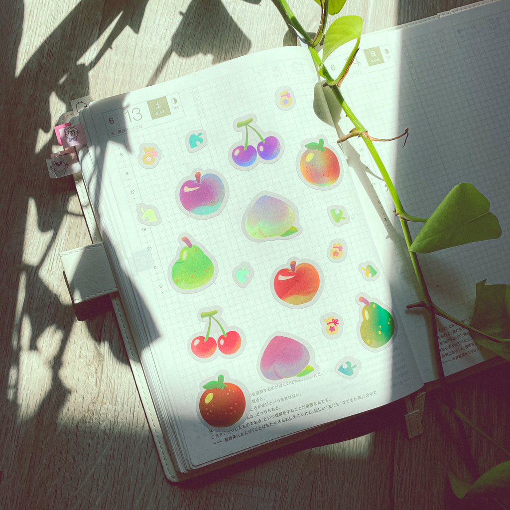 animal crossing fruits sticker pack