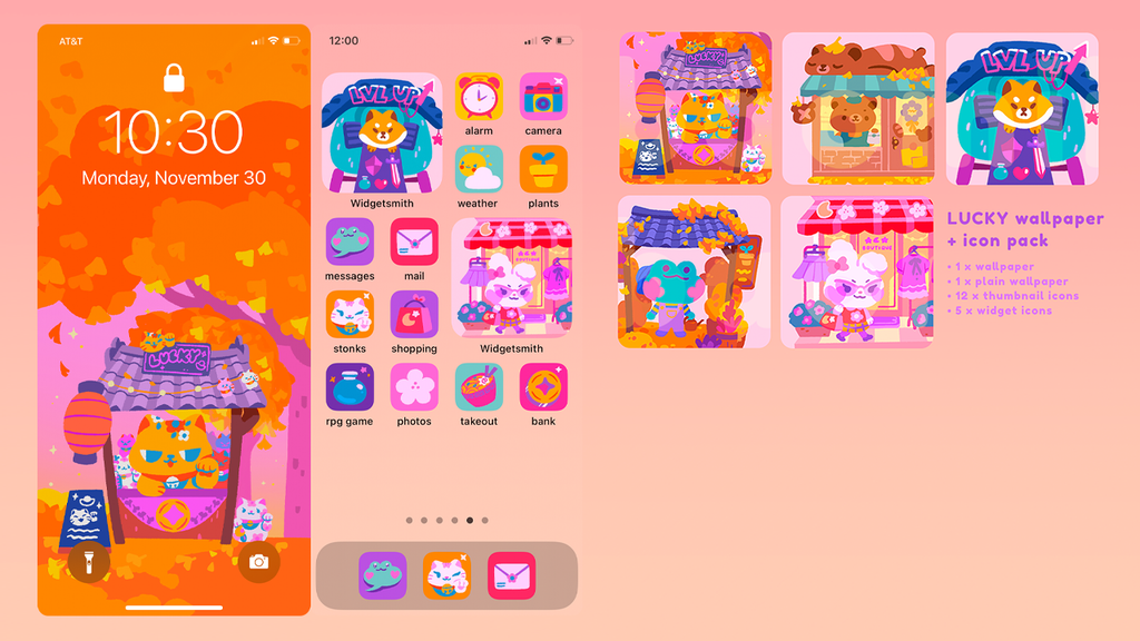 LUCKY 🐱🏮 icon pack